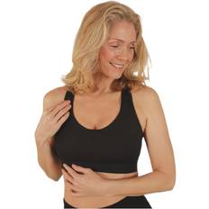 Yoga Ropa Stay in place Nursing Sports Bra Black Female