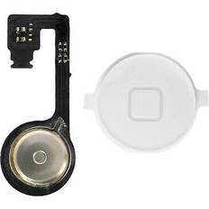 Ersatzknöpfe Avizar Ersatzteil home taste mit flexkabel für apple iphone 4s weiß Weiß