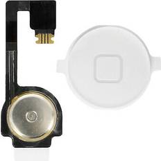 Ersatzknöpfe Avizar Ersatzteil home taste mit flexkabel für apple iphone 4 weiß Weiß