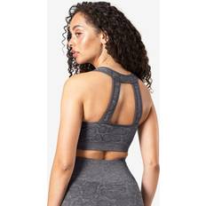 ICANIWILL Bekleidung ICANIWILL ICIW Snake Seamless Sports Bra Grey, Female, Tøj, Sports-bh, Løb, Grå