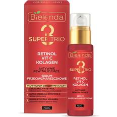 Bielenda super trio 3 retinol vit.c collagen anti wrinkle night serum 30ml