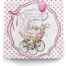 Pink Paper Napkins Servietten Welcome Pink 20 St