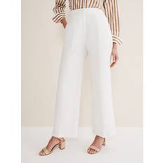 Phase Eight Bianca Linen Co-Ord Trousers, Ivory