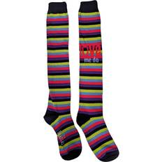 The Beatles love me do stripes official womens knee high socks uk 4-7