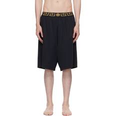 Versace Herr Badkläder Versace Avslappnade Shorts - Svart