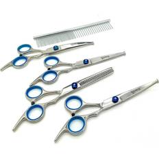 Gravitis Pet Supplies Professional Dog Grooming Scissors Five Set Case