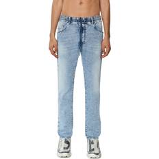 Diesel Mens Light Blue D-Krooley Elasticated-waist Straight-fit Stretch-denim Jeans