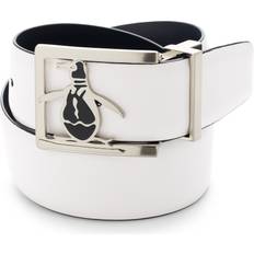 Golf - Man Belts Original Penguin Men's Reversible Leather Belt w/ Pete Buckle, White, 100% Golf Apparel Shop White One