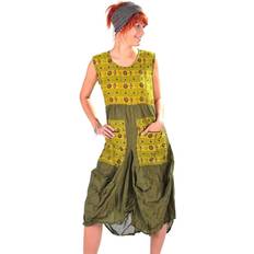 Simandra Kleid Trägerkleid Maxikleid Abendkleid Sommerkleid Strandkleid Kleider Ärmellos Ethno Goa Nepal