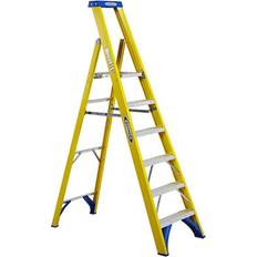 Werner 6 Tread Fibreglass Platform Step Ladder H2M