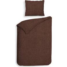 Brown Duvet Covers Heckett Flanell Bettwäsche 155x220 Franela Bettbezug Braun