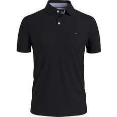 Tommy Hilfiger Black Polo Shirts Tommy Hilfiger Men's Slim Fit Polo Black