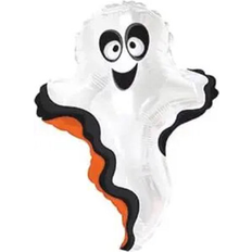 Balloons PMU Glow Ghost Mini-Shape 12in Balloon for Halloween Party Spooky Decorations 1/pkg Pkg/1