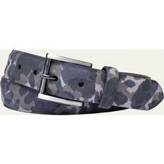 Camouflage - Men Belts Men's Camo-Print Suede Belt Blue Multi 40in