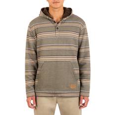 Capes & Ponchos Hurley Men's Modern Surf Poncho Sherpa Hoodie in Olive, Olive