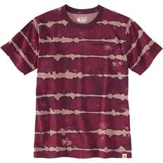 Carhartt Men's Tie Dye T-Shirt, Medium, Bordeaux Tie Dye Holiday Gift