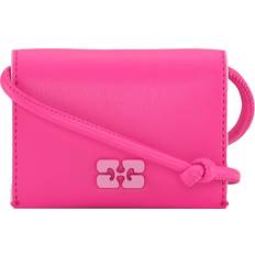 Ganni Bou Wallet On Strap in Pink Polyester/Polyurethane/Recycled Leather - Pink - One