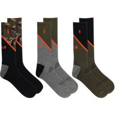 Polo Socks Polo Ralph Lauren 3PK Camo Crew Socks Black 10-13