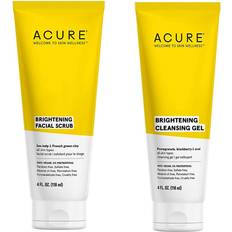 Acure Acure Bestselling Duo Kit Brightening Facial Scrub Cleansing Gel