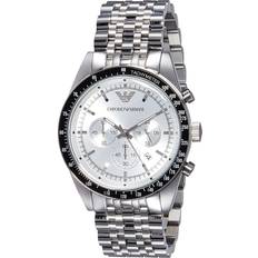 Emporio Armani AR6073 Sportivo Silver Chronograph Men's Watch