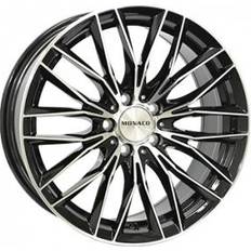 Bilfälgar Monaco GP2 Gloss Black Polished 8x18 5/108 ET45 B63.4
