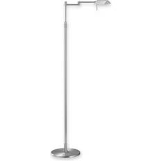 Éclairages Knapstein Lampadaire LED Finn Raffiné Nickel Mat Lampe sur Pied