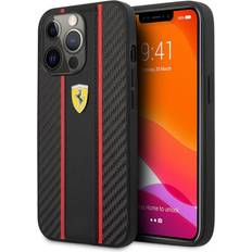 Ferrari Genuine carbon finish impact protection for iphone 14 pro max