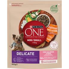 Purina ONE Hond Huisdieren Purina ONE Mini Delicate Zalm Rijst 800g