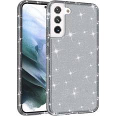 Samsung Galaxy S22 Mobiletuier Hybrid Glitter Case for Galaxy S22