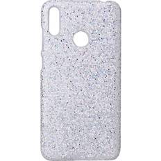 MAULUND Huawei Y6 2019 Glitrende Pailetter Læder Cover Sølv