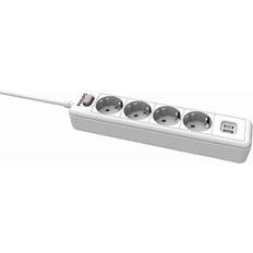 Philips 4-vägs grenuttag – SPN3042WA/19 – 230V – vit – med USB