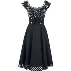 Off-The-Shoulder Swing Dress - Black