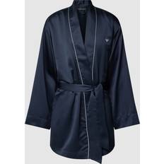 Men - Microfiber Sleepwear Emporio Armani Satin Deluxe Kimono - Navy