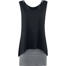 EMP Black Premium Two-In-One Dress - Black/Charcoal