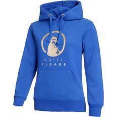 Quiet Please Quiet Please Baseline Logo Hoody Women blue