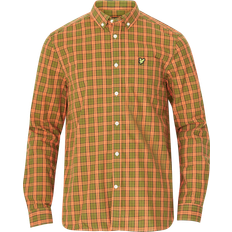 Lyle & Scott Skjortor Lyle & Scott Skjorta Check Poplin Shirt Orange
