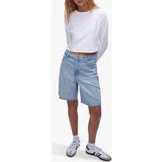 Blue Shorts Good American 90s Bermuda Shorts, Indigo 473