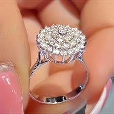 Shein Gorgeous Cubic Zirconia Ring Anniversary Party Band - Mom