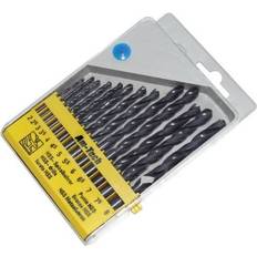 AmTech 13pc High Speed Drill Set Large Bit HSS Metal Case 8mm Amtech Wood Plastic drill set high speed bit hss metal case 13pc 8mm amtech wood