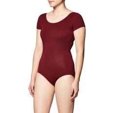 Capezio Women's Classic Short Sleeve Leotard,Burgundy,X-Small