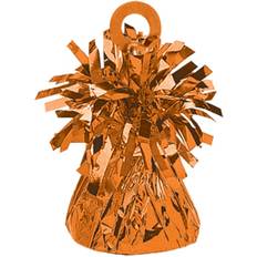 Plastic Foil Balloons Amscan Fringed Foil Weight Balloon Orange 6oz