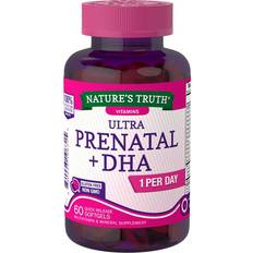 Vitamins & Minerals Nature's Truth Truth Prenatal Vitamins with DHA Folic Acid Softgels, Free, Count