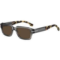 HUGO BOSS Transparent-acetate sunglasses with Havana detailing