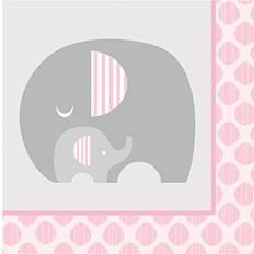 Pink elefant servietter