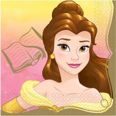 Yellow Paper Napkins Amscan Disney Princess once Upon a Time Belle Lunch Napkins 16ct