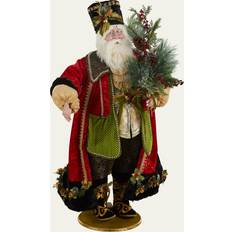 PVC Figurines Mark Roberts Santa With Tree Figurita