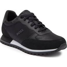 BOSS Men's Parkour Runn Sneakers, Black Midnight