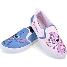 Shoes Disney Lilo & Stitch Ladies Shoes Classic Slip On Canvas Shoes Light blue –