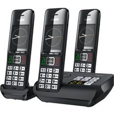 Gigaset Gigaset Comfort 552A Trio 3 Cordless Phones Answering Machine Made in Germany Elegant Design Hands-Free Mode Comfort Call Protection Big Phone Book, Titanium-Black