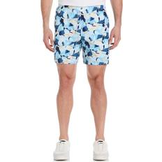 Blanc - Golf Shorts Original Penguin Men's Print Layered Shorts - White Blue